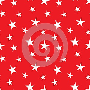 Vector seamless stars pattern. Star background based on random elements for high definition concept