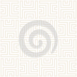 Vector seamless subtle lattice pattern. Modern stylish texture with monochrome trellis. Repeating geometric grid.