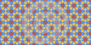 Vector seamless tessellation pattern. photo