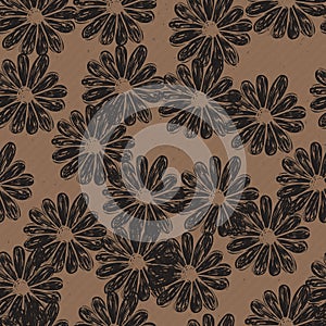 Vector seamless texture of craft paper background