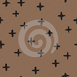 Vector seamless texture of craft paper background