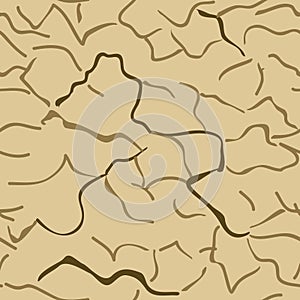Vector seamless texture - dry land