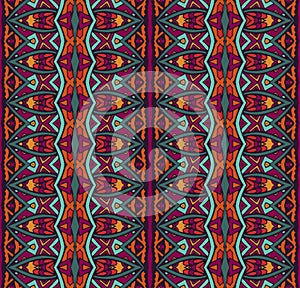 Vector Seamless Tribal geometric gypsy Pattern