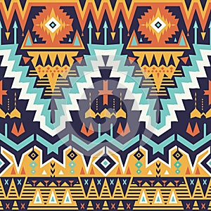 Vector Seamless Tribal Pattern