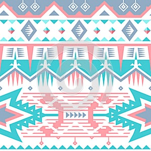 Vector Seamless Tribal Pattern for Textile Design