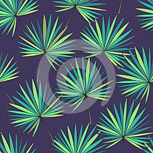 Vector seamless tripical pattern photo