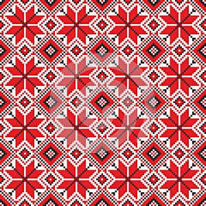 Vector seamless Ukrainian national pattern