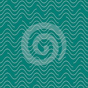 Vector seamless wavy line pattern