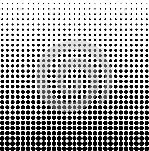 Vector Seamless White to Black Color Transition Triangle Halftone Gradient Pattern. Abstract Geometric Background Design