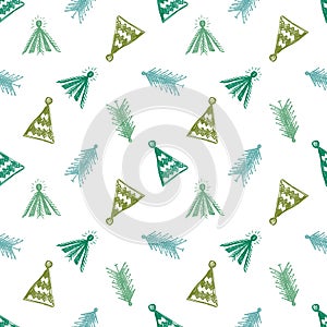 Vector seamlesss pattern, graphic illustration