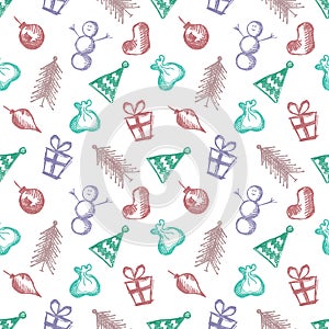 Vector seamlesss pattern, graphic illustration