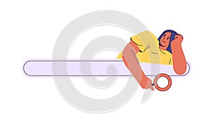 Vector search window or navigation element.Cartoon