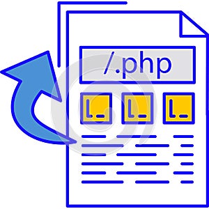 Vector seo analytics canonical tag icon isolated