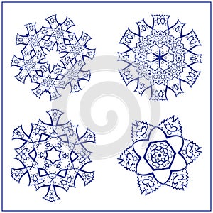 Vector Set of Abstract Sacred Geometry Symbols. photo