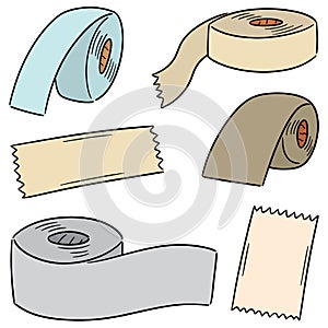 Vector set of adhesive tape