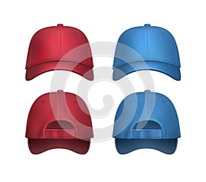 Vector set of Baseball caps