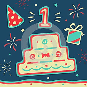 Vector Set of Birthday