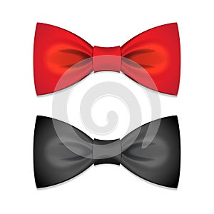 Vector set of bow ties