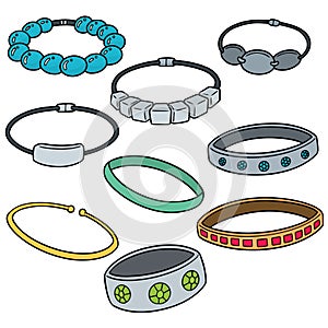 Vector set of bracelet photo