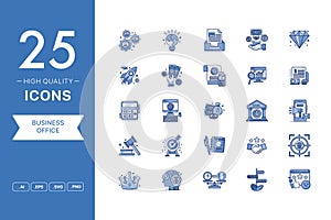 Vector set of Business Office icons