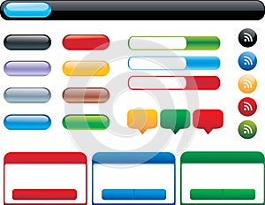 Vector set buttons for web interface