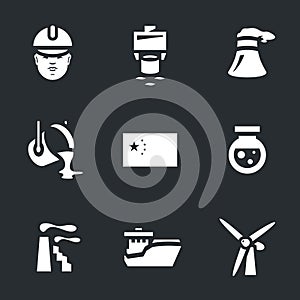 Vector Set of China Industry Icons.