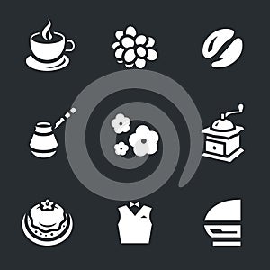 Vector Set of Coffee Icons. photo