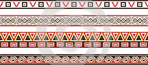 Vector set of colored Native American national borders.