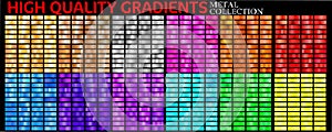 Set of colorful gradients photo