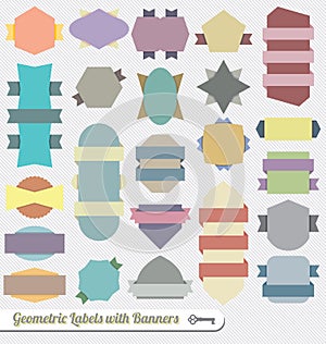 Vector Set: Colorful Ribbon Banners