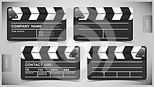 Vector set of creative business cards