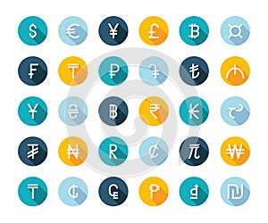 Vector Set Currency Symbols