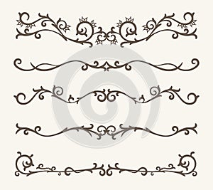 Vector set of decorative elements