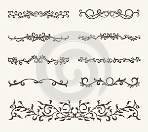 Vector set of decorative elements