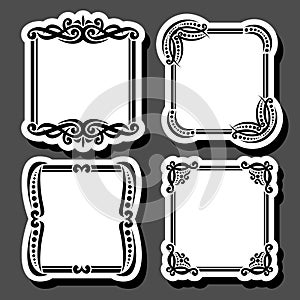 Vector set of decorative Frames