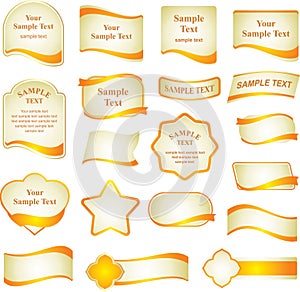 Vector set of design elements