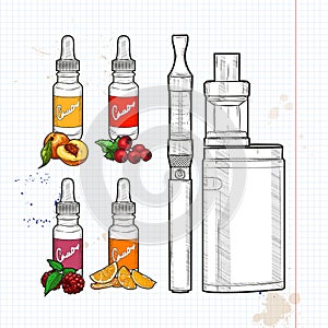 Vector set e-cigarette
