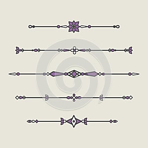 Set Of Decorative Elements For Decoration