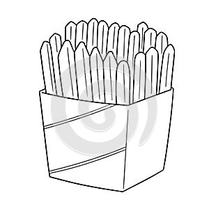 Vector set of frenchfries