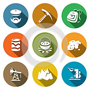 Vector Set of Geology Icons.