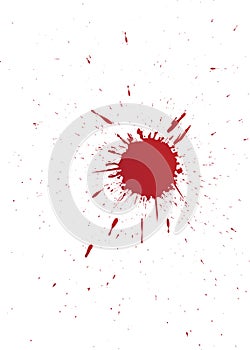 Vector set of grunge blood spot for your design