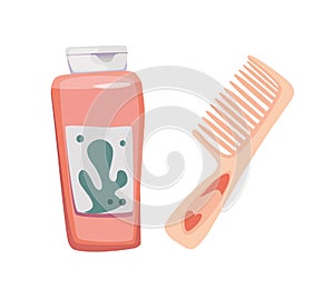 Vector Set of hair care products