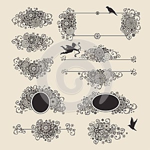 Vector set: hand drawn