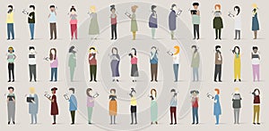 Vector set of illustrated people