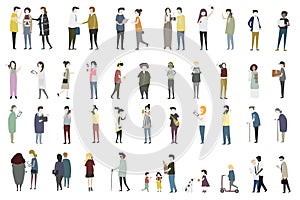 Vector set of illustrated people