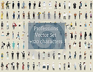 Vector set of illustrated people