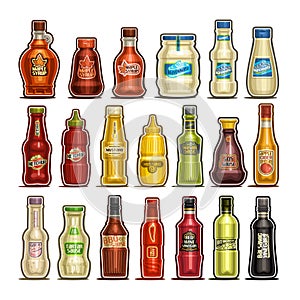 Vector set of isolated Bottles