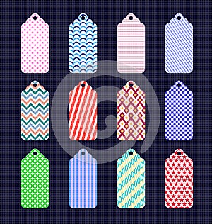 Vector set of labels