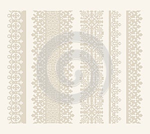 Vector Set of lace ribbons