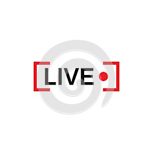 vector set of live streaming icon multimedia logo